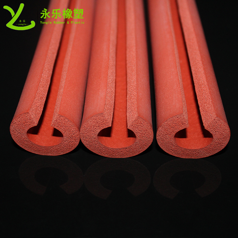 東麗開口發(fā)泡硅膠管，耐高溫發(fā)泡硅膠管，保溫發(fā)泡硅膠管，隔熱發(fā)泡硅膠管
