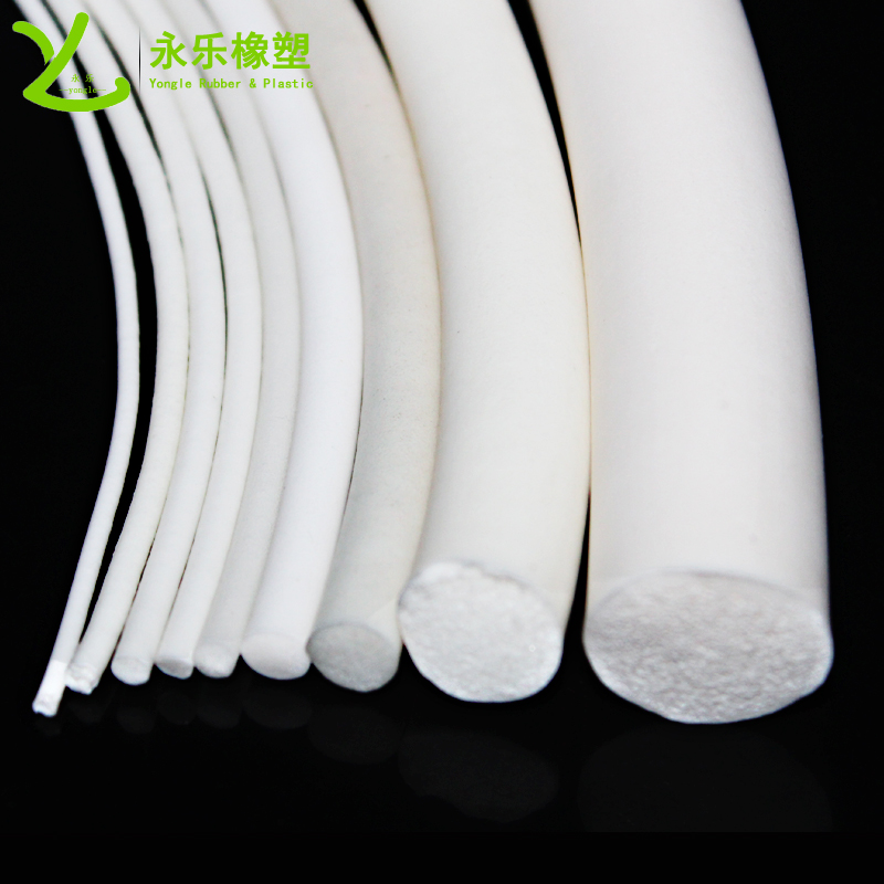 東麗白色發泡硅膠條，無鹵發泡硅膠密封條，防水發泡硅膠密封條
