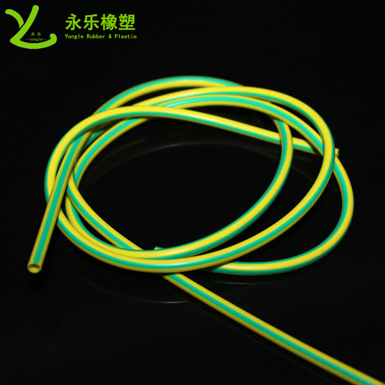 阻燃硅膠管，雙色阻燃硅膠管，黃綠絕緣硅膠管