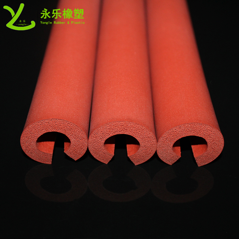 東麗開口發(fā)泡硅膠管，耐高溫發(fā)泡硅膠管，保溫發(fā)泡硅膠管，隔熱發(fā)泡硅膠管