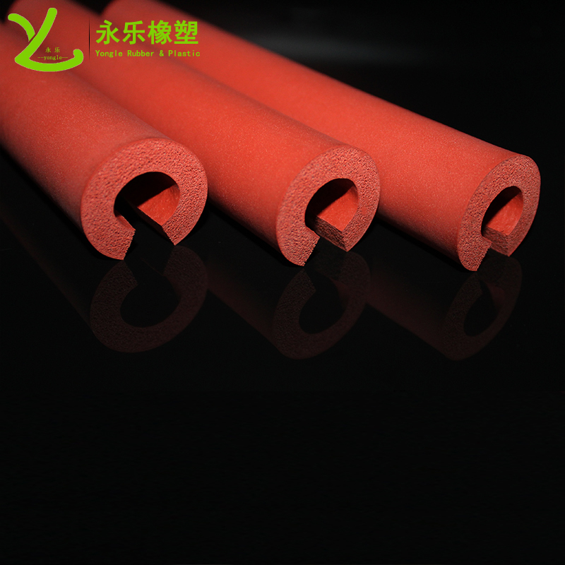 東麗開口發(fā)泡硅膠管，耐高溫發(fā)泡硅膠管，保溫發(fā)泡硅膠管，隔熱發(fā)泡硅膠管