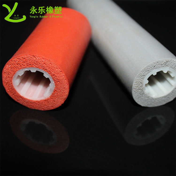 東麗復合發泡硅膠管，耐高溫發泡硅膠管，保溫發泡硅膠管
