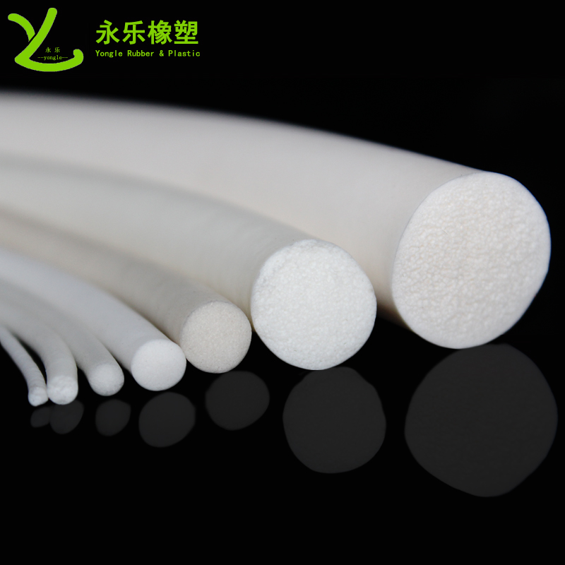 東麗白色發泡硅膠條，無鹵發泡硅膠密封條，防水發泡硅膠密封條