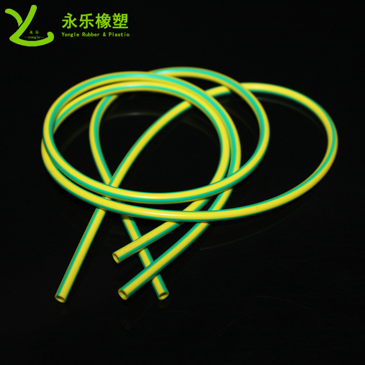 阻燃硅膠管，雙色阻燃硅膠管，黃綠絕緣硅膠管