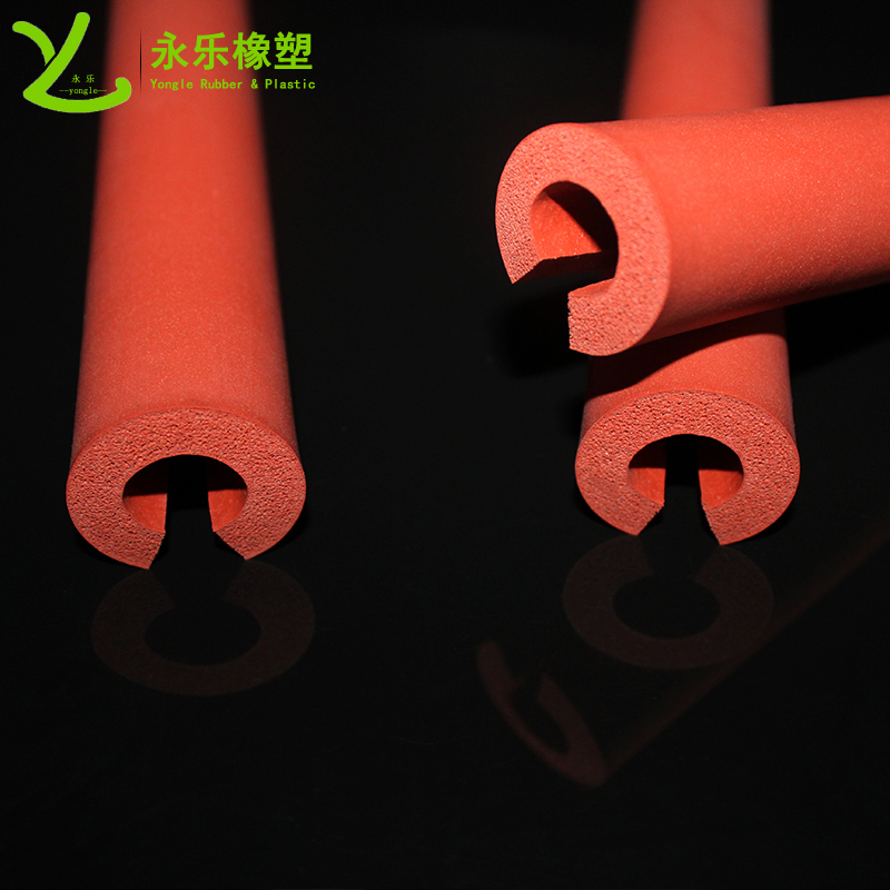東麗開口發(fā)泡硅膠管，耐高溫發(fā)泡硅膠管，保溫發(fā)泡硅膠管，隔熱發(fā)泡硅膠管