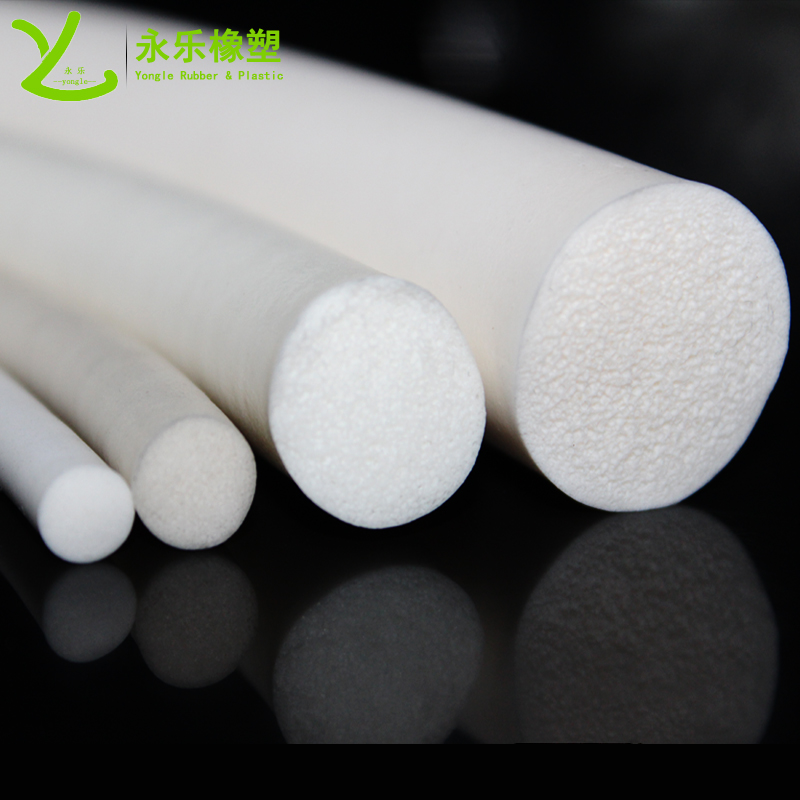 東麗白色發泡硅膠條，無鹵發泡硅膠密封條，防水發泡硅膠密封條