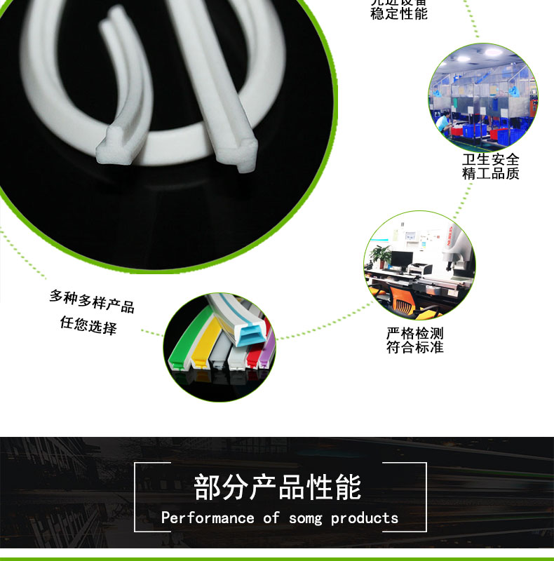 耐高溫硅膠發泡條