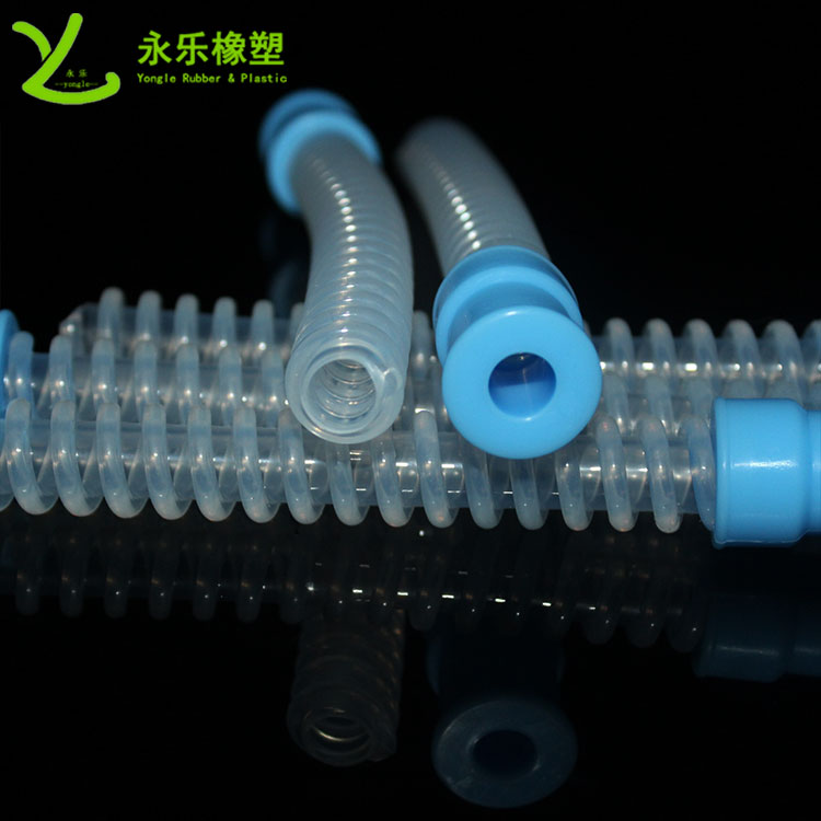 呼吸機(jī)硅膠波紋管，醫(yī)用硅膠波紋管，無氣味硅膠波紋管