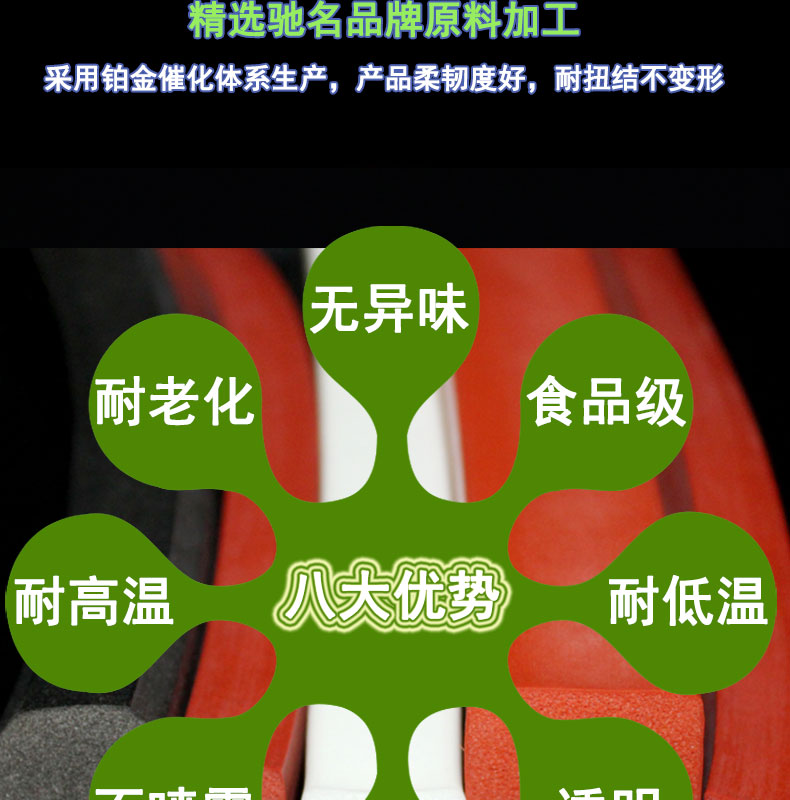 紅色耐高溫方形發發泡條